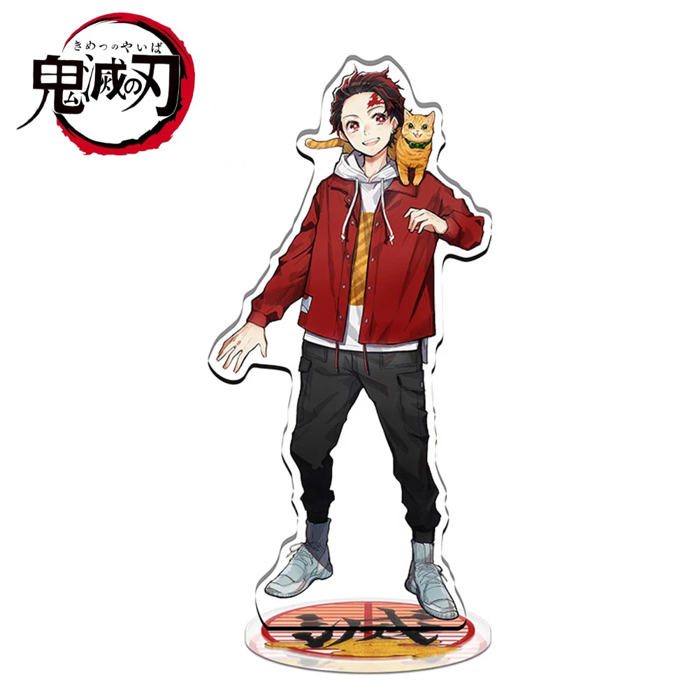 1PCS Anime Jujutsu Kaisen Yuji Itadori Satoru Gojo Stand Model Plate Desk Decor Standing Sign Game Fans Gift