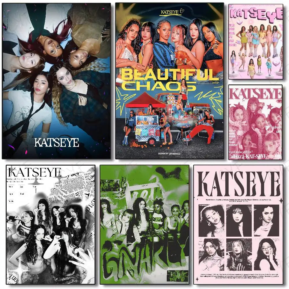 KATSEYE Band Wall Art Poster