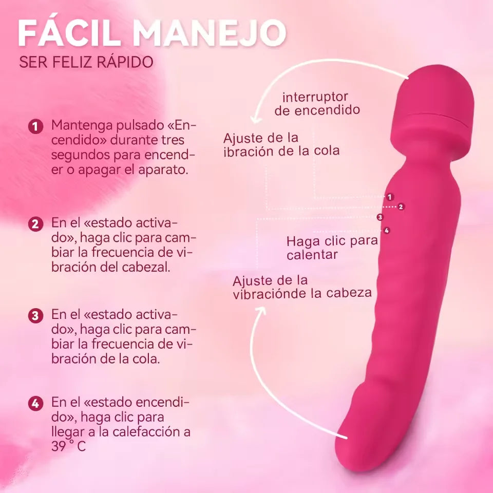 Dual-Motor 7-Speed Wand Vibrator