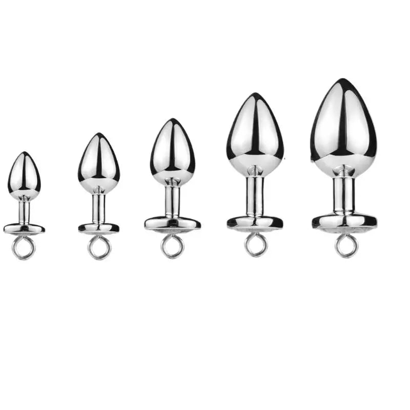 Stainless Steel Crystal Anal Plug – 5 Sizes