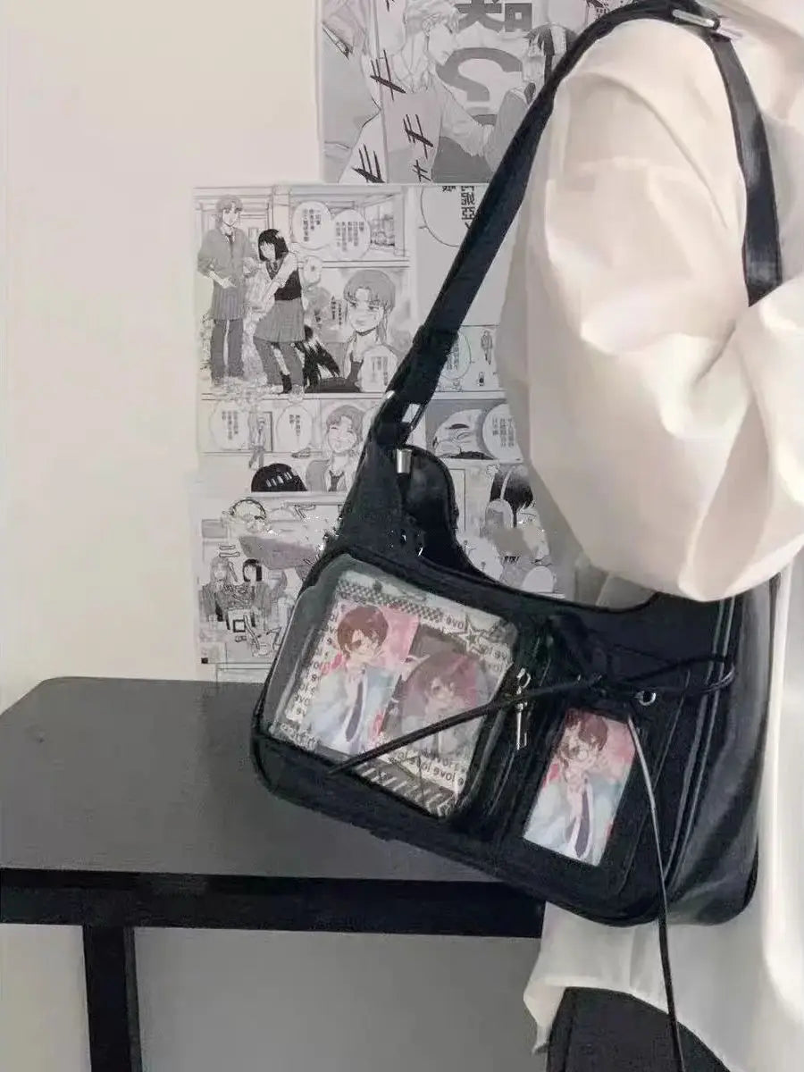 Harajuku Transparent Ita Shoulder Bag
