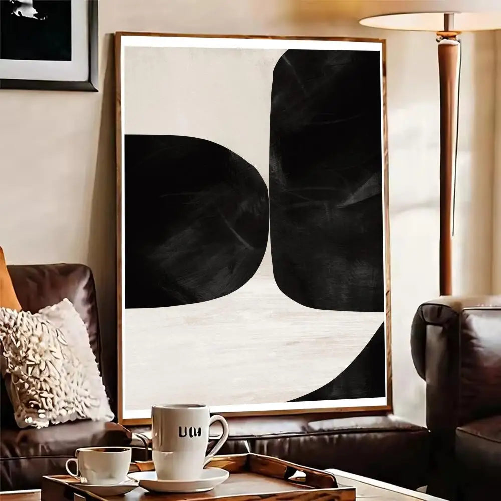 Black & White Line Art Wall Poster