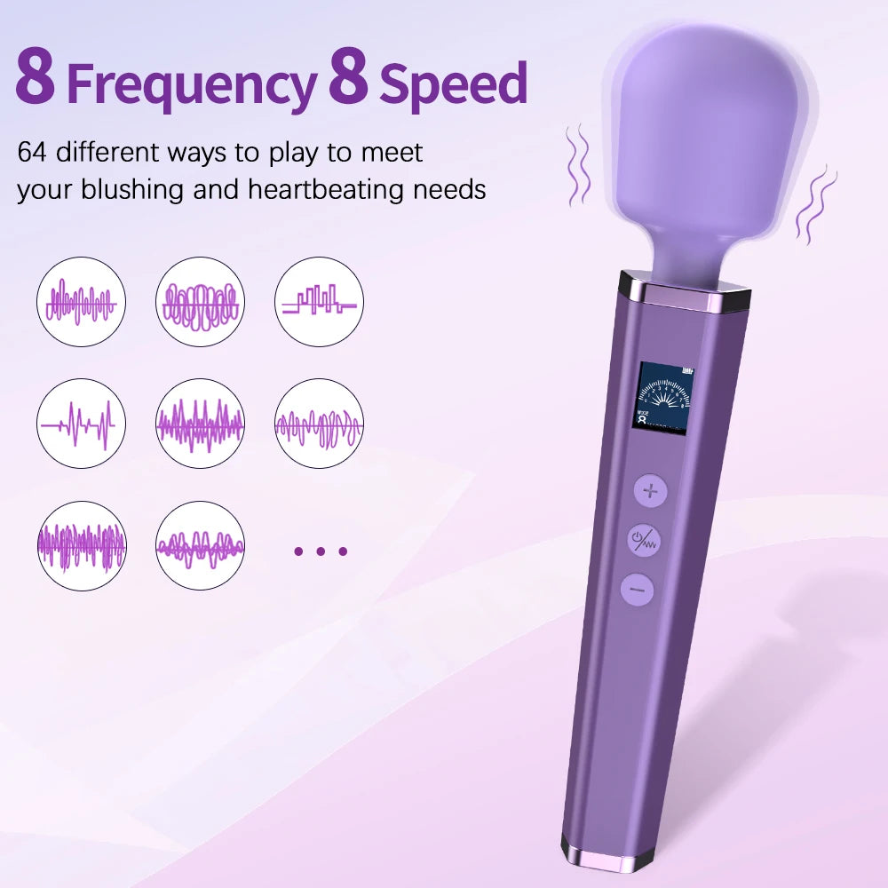 USB-Rechargeable Large Wand Vibrator