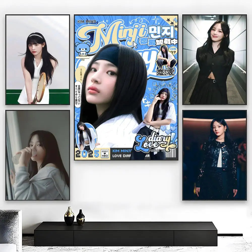 Kim Minji K-Pop Y2K Wall Poster