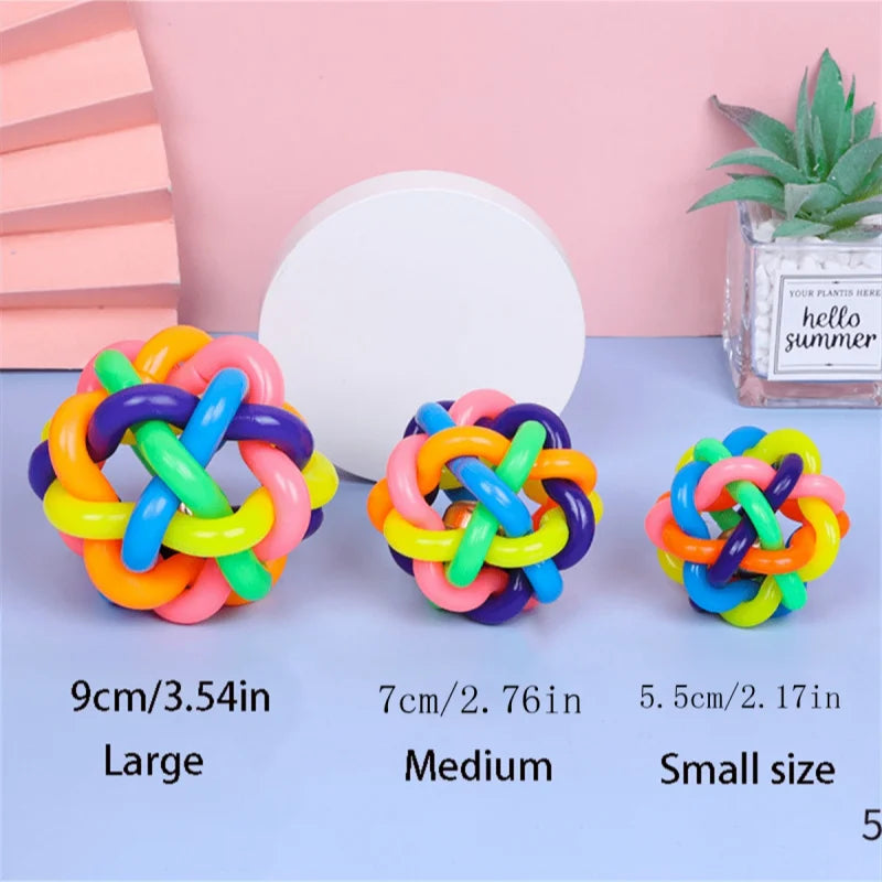 Colorful Bell Interactive Dog Toy