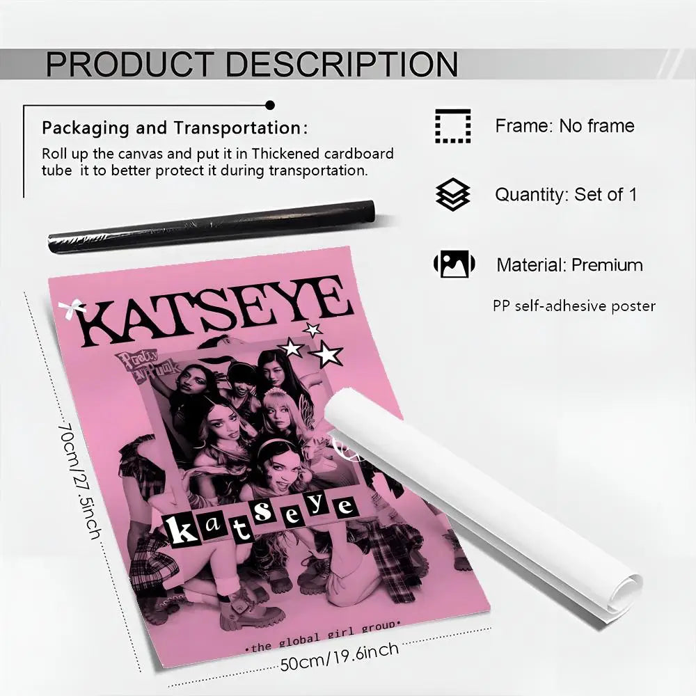 KATSEYE K-Pop Waterproof Wall Poster