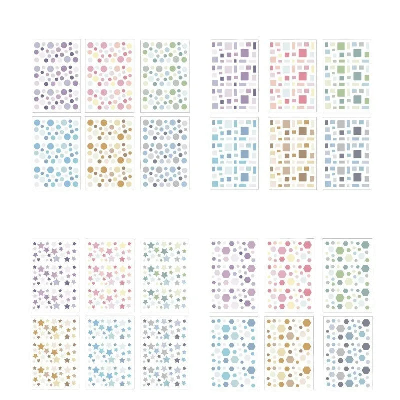 6-Sheet Kawaii Washi Sticker Set