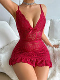 Sexy Lingerie Woman Erotic Pajamas Lace Lingerie Sex Clothes Babydoll Erotic Transparent Dress  Sexy Lingerie Hot Dress