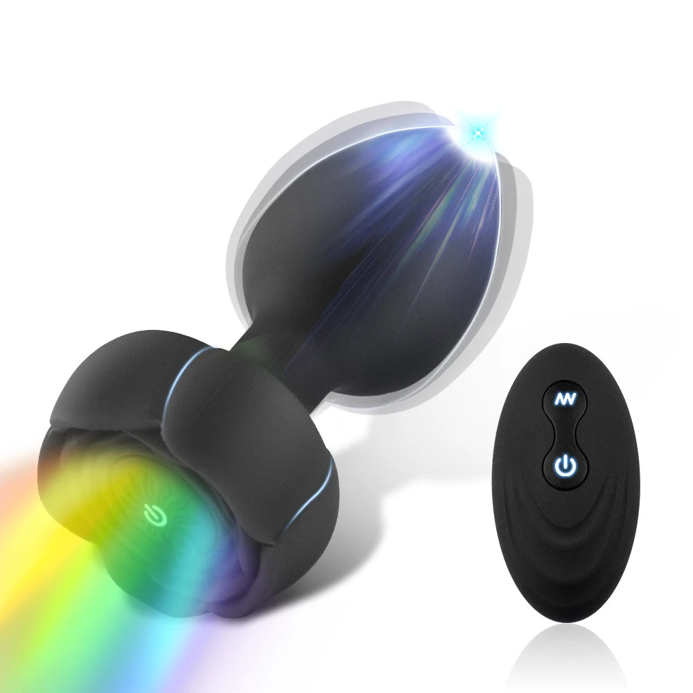 Wireless Remote Vibrating Anal Plug Set
