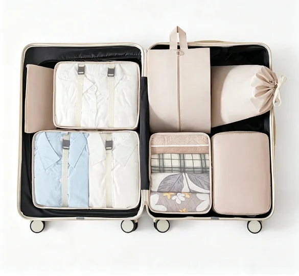 Portable Travel Packing Organizer Set
