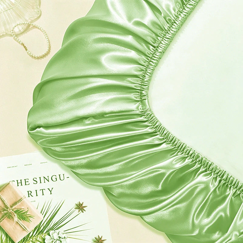 Satin Decorative Pillowcase with Elastic Band