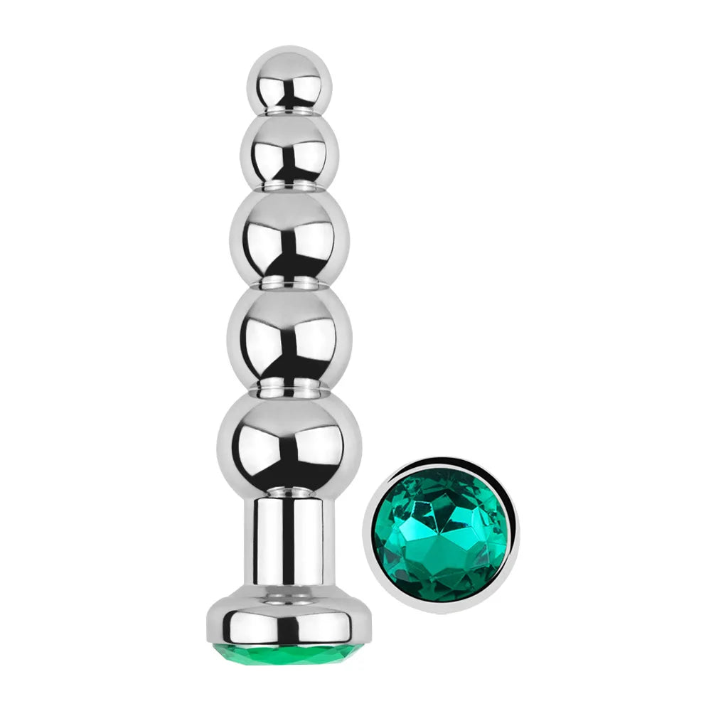 5-Ball Stainless Steel Beaded Anal Plug