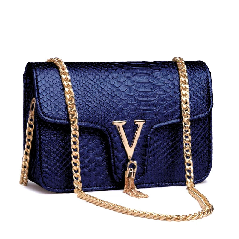 Y2K V-Chain Crossbody Bag