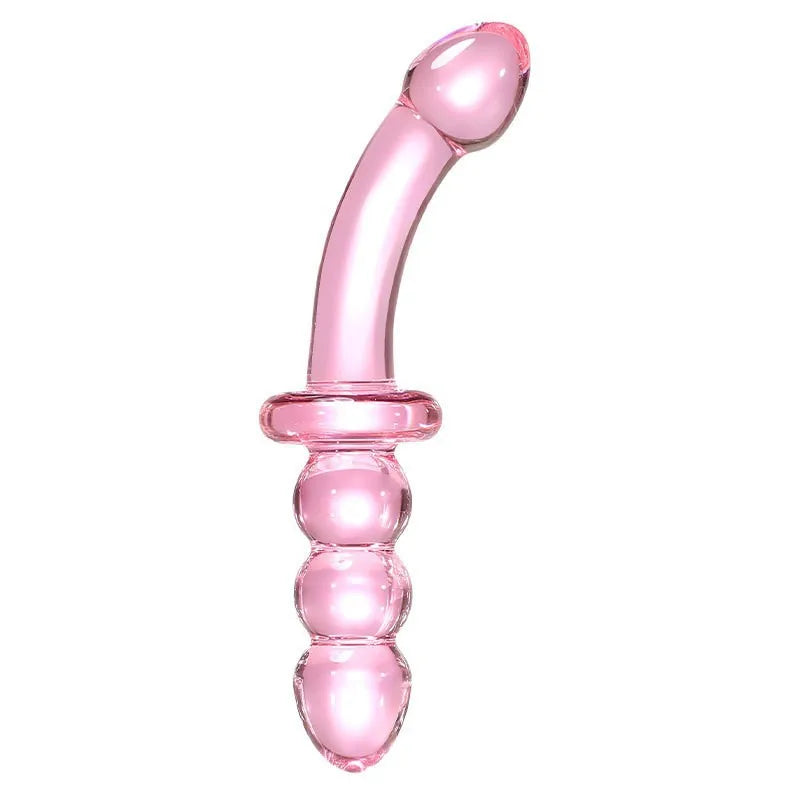 Double-Ended Crystal Glass Anal Bead Plug