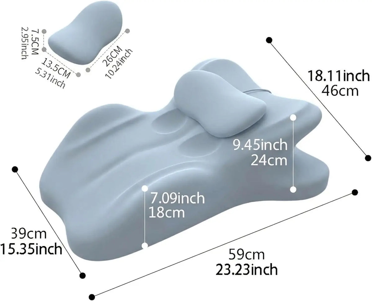 Multi-Angle Gray Couple Positioning Wedge Pillow
