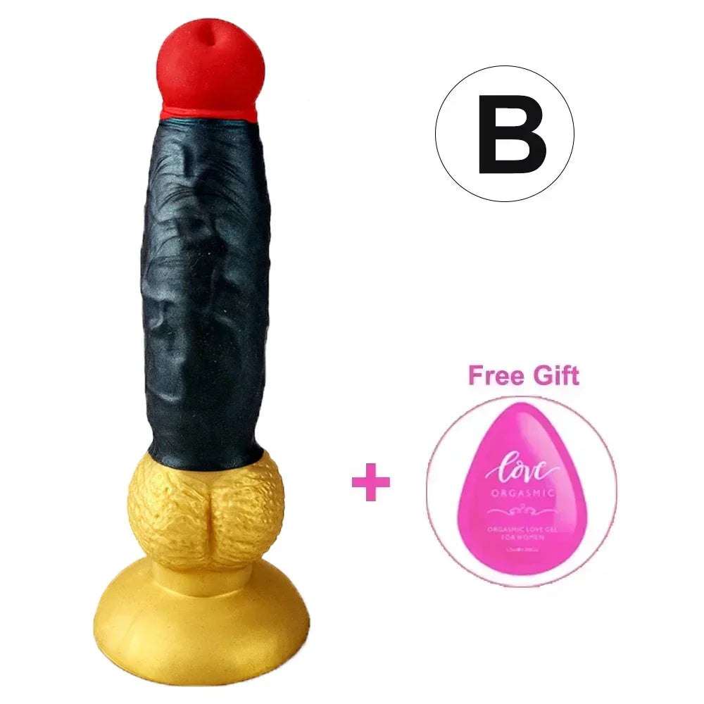 Realistic Animal-Style Dildo with Suction Cup
