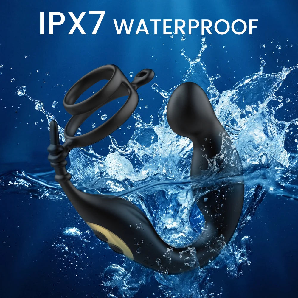 9-Mode Prostate Massager with Triple Rings