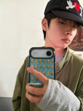 Retro Monkey & Banana Shockproof Phone Case for iPhone