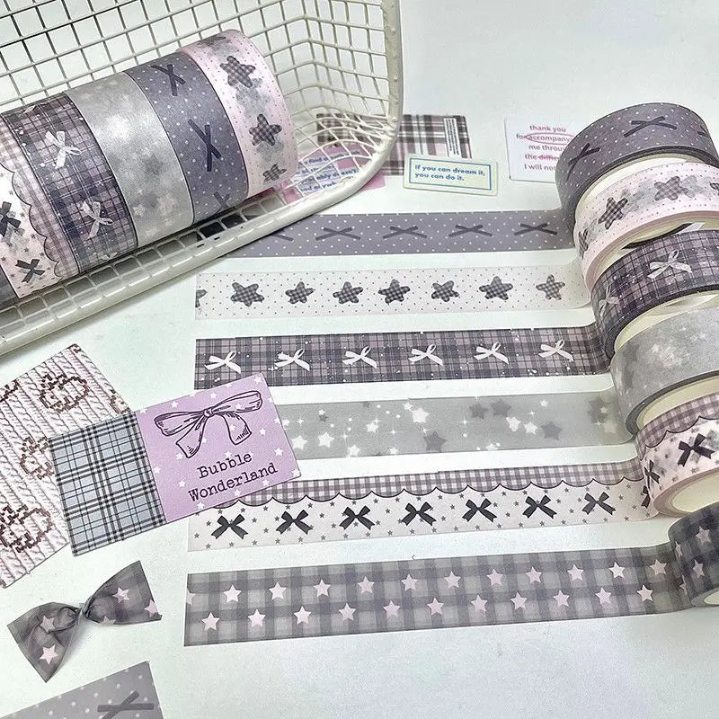 Star & Bow Washi Tape Set – 3/6 Rolls