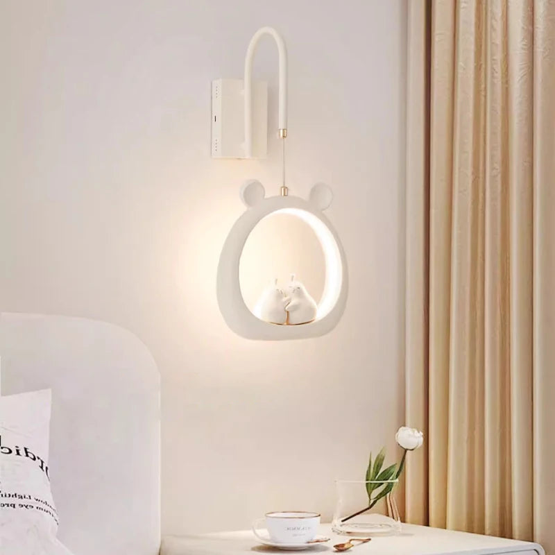 Cute Pear-Shaped Children’s Bedside Wall Lamp