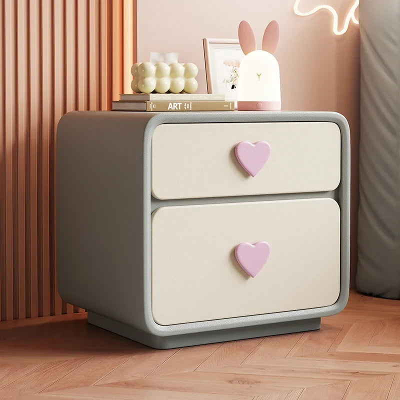 Cute Modern Kawaii Bedside Storage Table