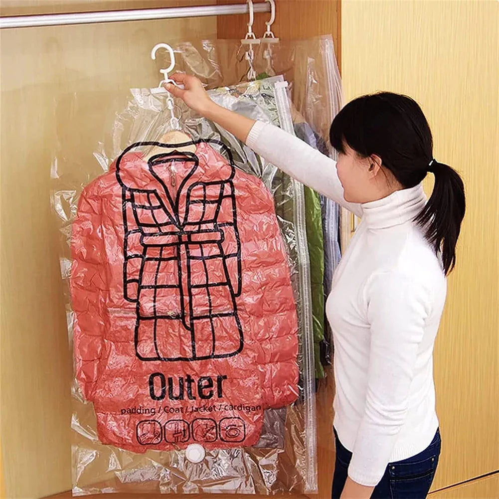 Hanging Vacuum Compression Storage Bags