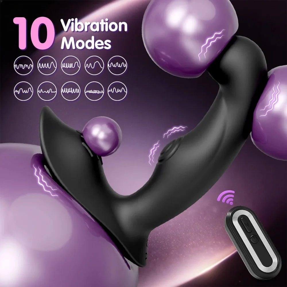 Remote-Control Vibrating Anal Plug – 10 Modes