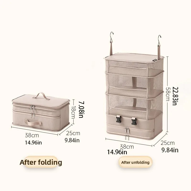 Foldable Travel Organizer for Shoes & Clothes