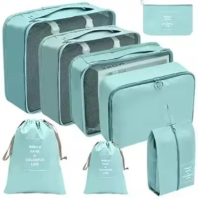 8-Piece Waterproof Travel Packing Cube Set