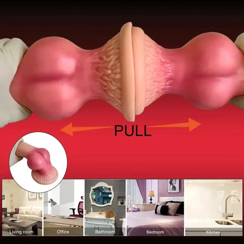 Realistic Dog Dildo Big Butt Anal Plug Vaginal Masturbation Adult Sex Toy Suitable For Male And Female Huge Monster Horses Penis