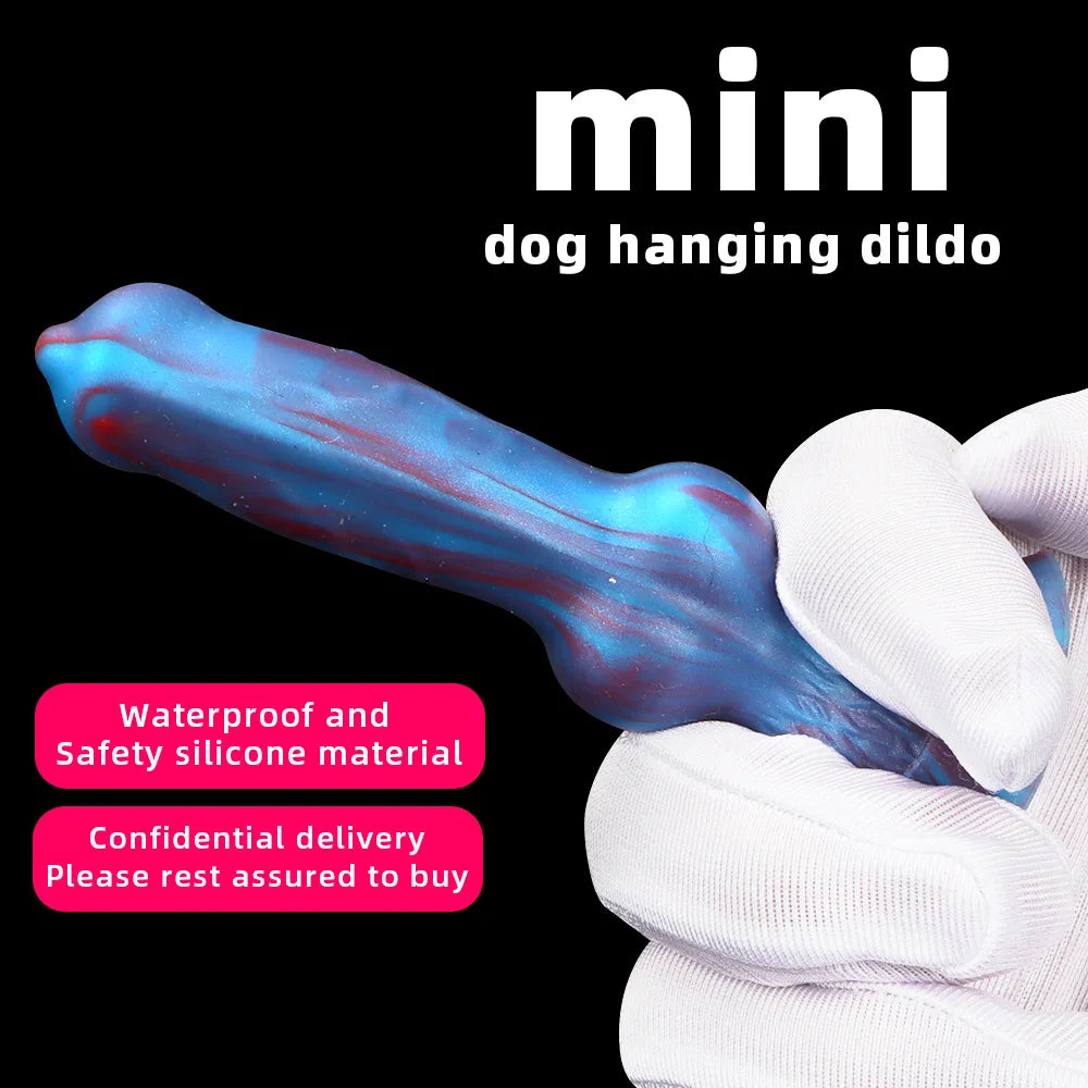 10CM animal dog dildo anal plug sex toy female vaginal masturbation private massage buttocks expansion for lesbian