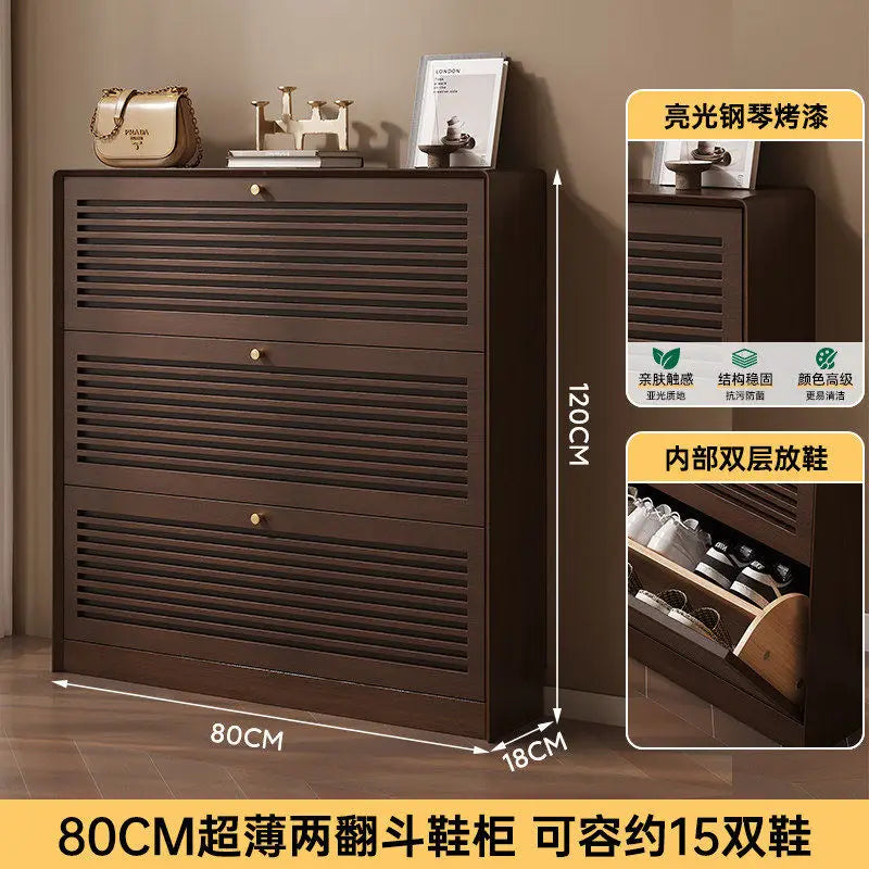 Narrow Corner Shoe Storage Cabinet