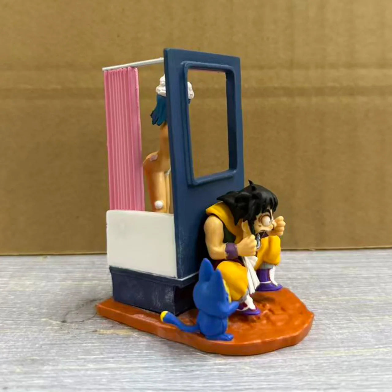 9cm Anime Dragon Ball Z Puar Figure Yamcha Figurine Bulma Pvc Action Figures Statue Collectible Model Toys Gifts