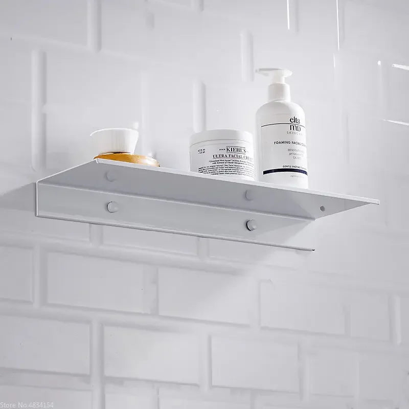 Aluminum Wall-Mounted Bathroom Storage Shelf
