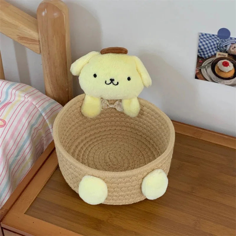 Cute Cat-Shaped Desktop Storage Basket