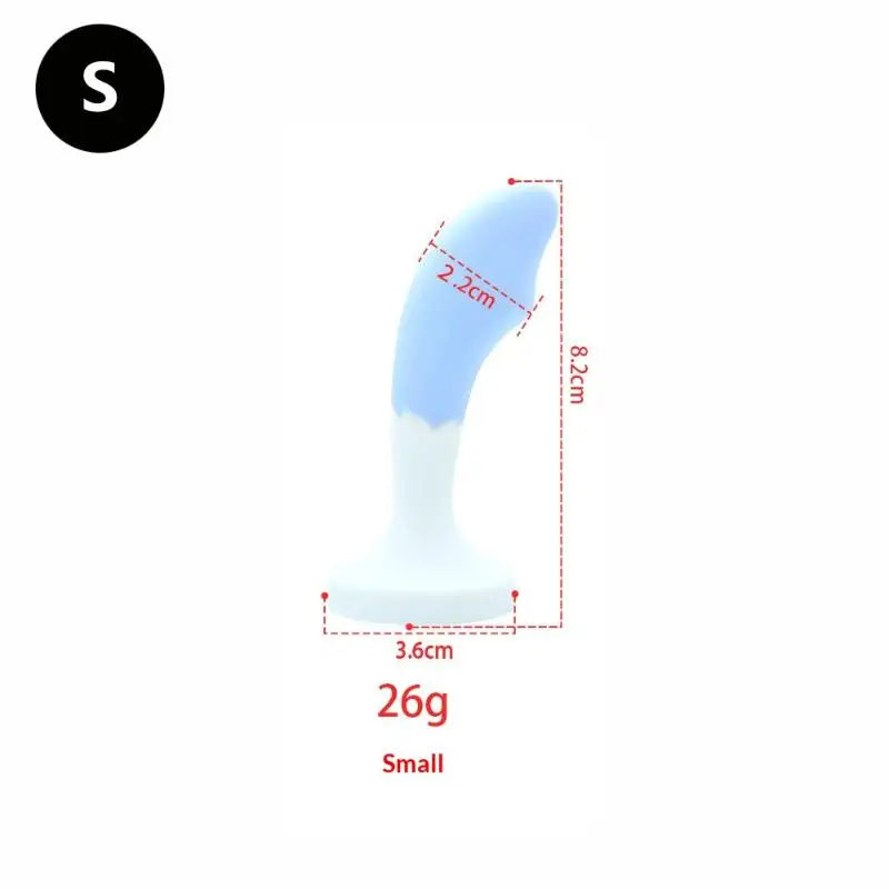 Silicone Anal Plug with Crystal Gem Base