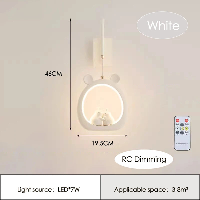 Cute Pear-Shaped Children’s Bedside Wall Lamp