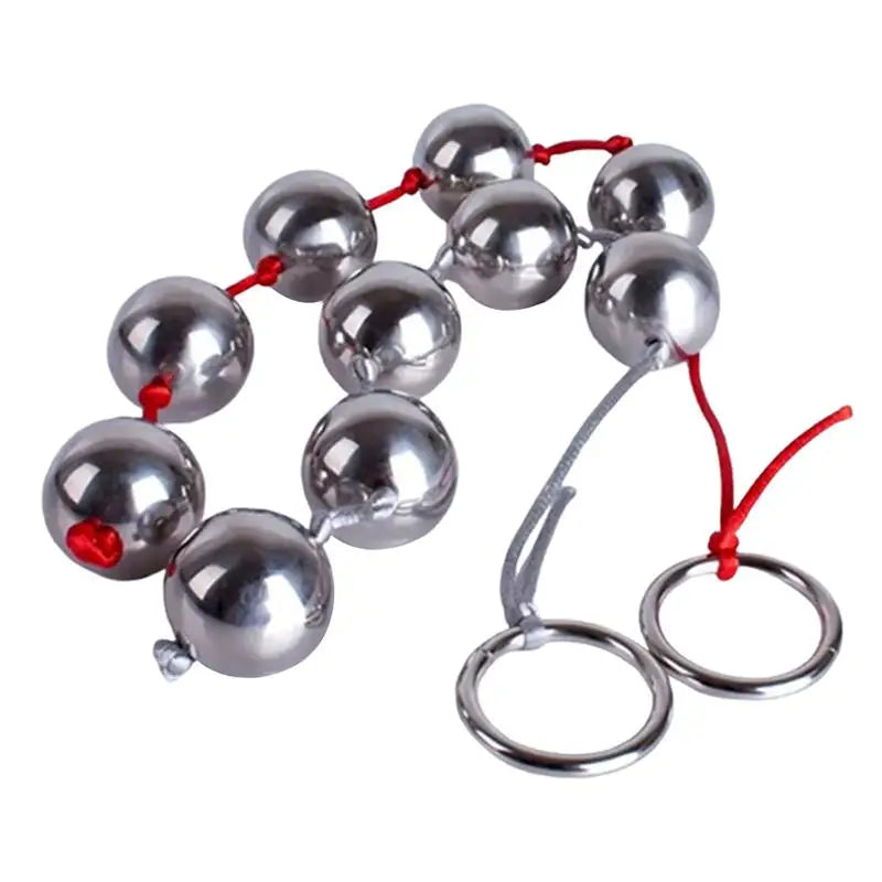 Stainless Steel Beaded Anal Plug