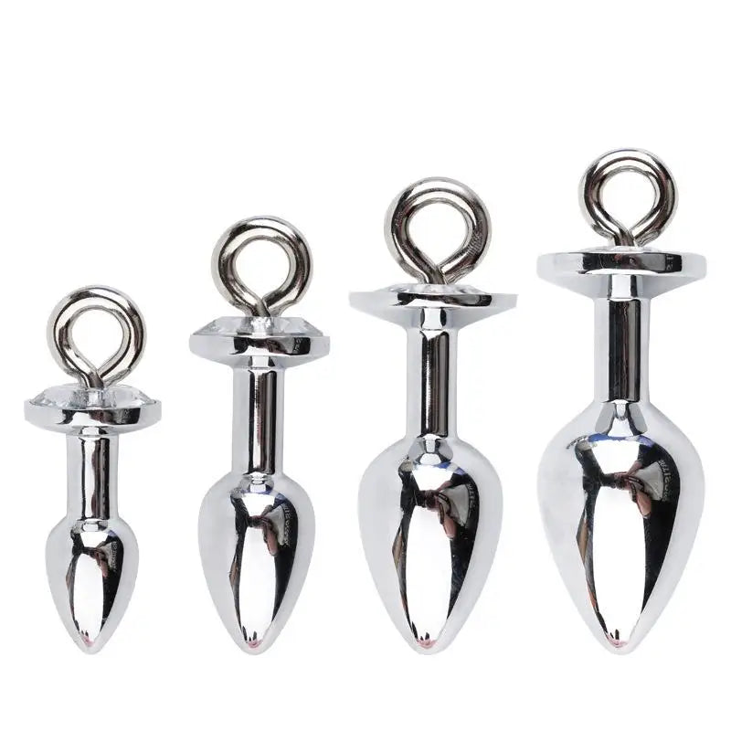 Stainless Steel Crystal Anal Plug – 5 Sizes