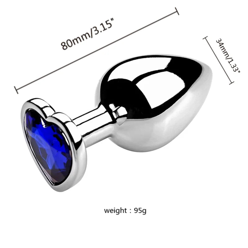 3-Size Metal Anal Plug Set – S/M/L