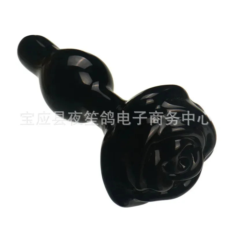Crystal Glass Anal Bead & Plug