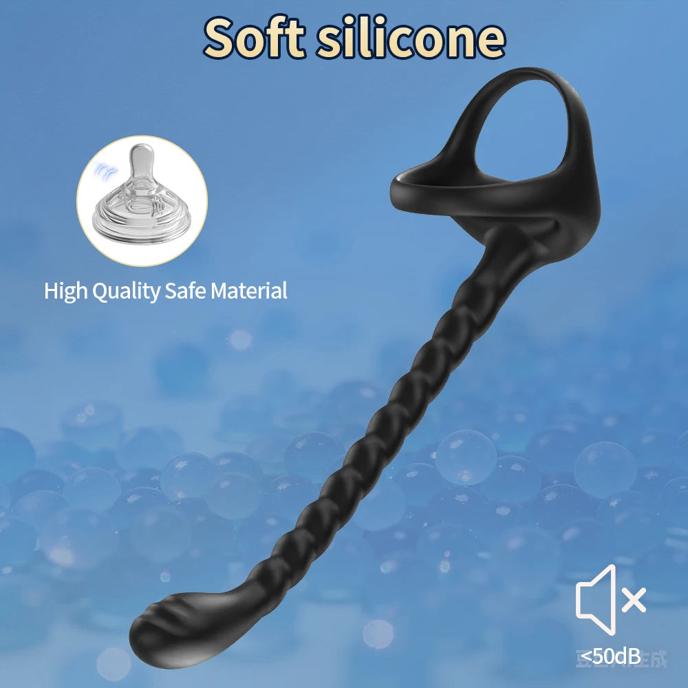 Remote-Control Prostate Massager with Ring