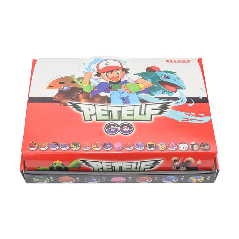 12Pcs Pokemon Figure Pokeball Toys Pikachu Charmander Anime Figure Kawaii Doll Poke Ball Collect Accessories Kids Birthday Gifts
