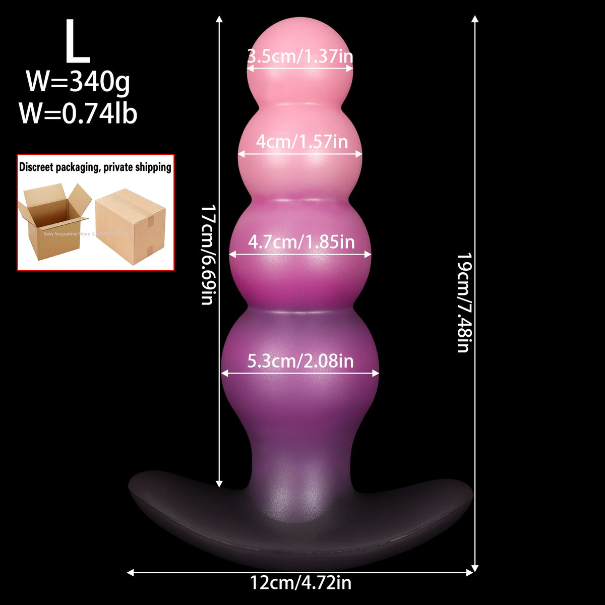 Wearable Large-Knot Anal Plug