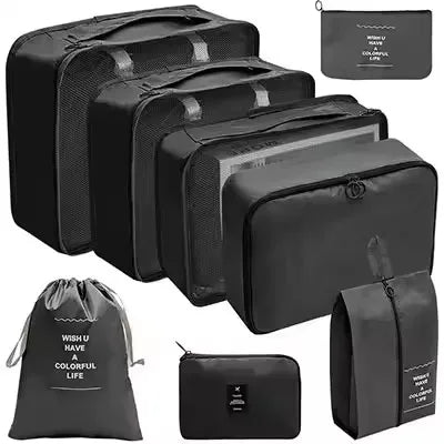 8-Piece Waterproof Travel Packing Cube Set