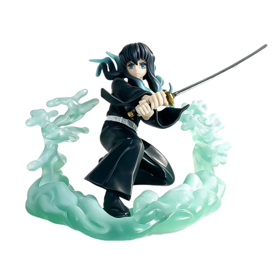 Demon Slayer Anime Character Kamado Tanjirou Iguro Obanai Nezuko Hinokami Kagura Figurine Toys Model Decor Gift