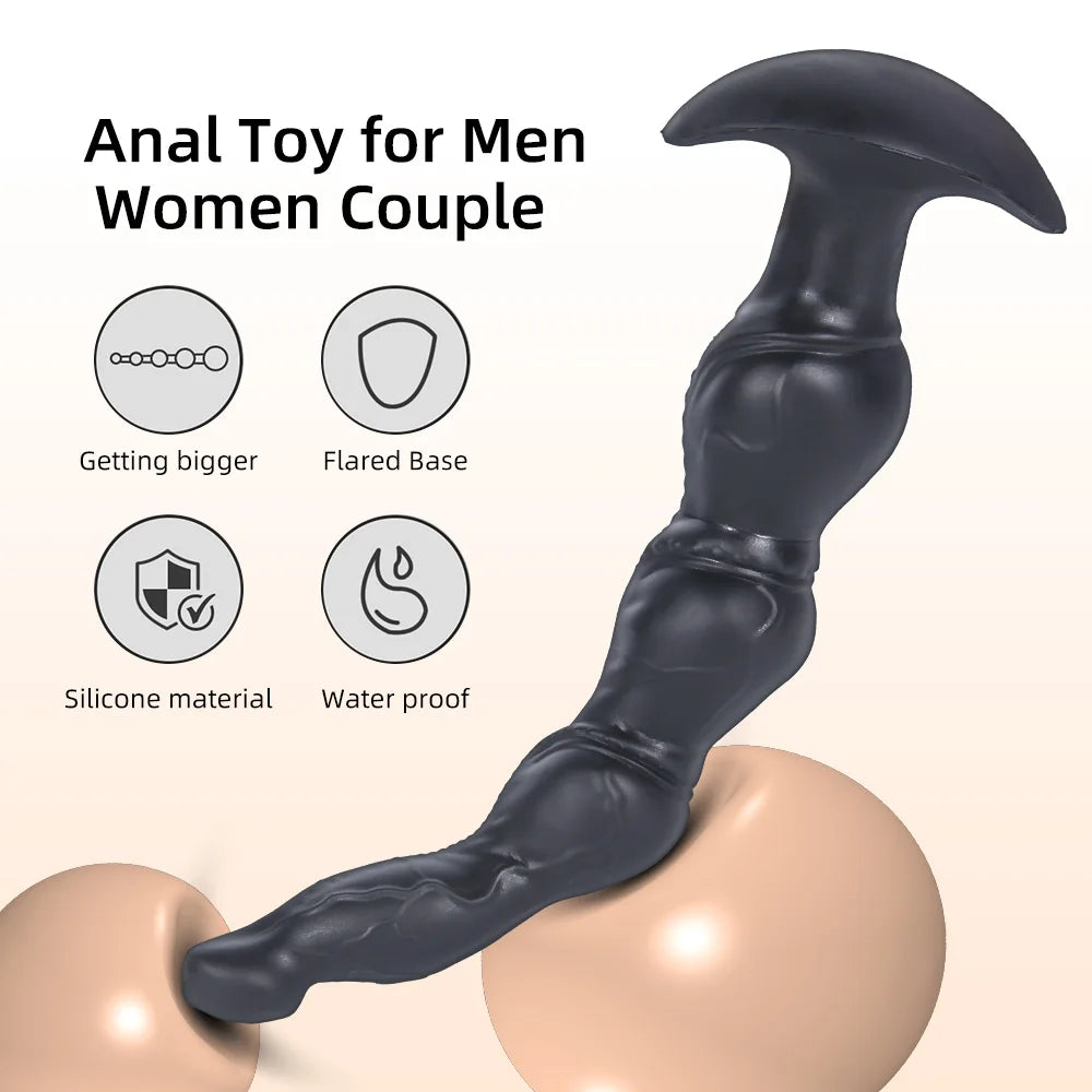Soft Silicone Anal Bead & Plug Trainer