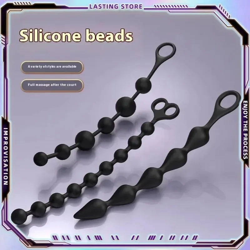 Silicone Anal Bead & Plug – Multiple Styles
