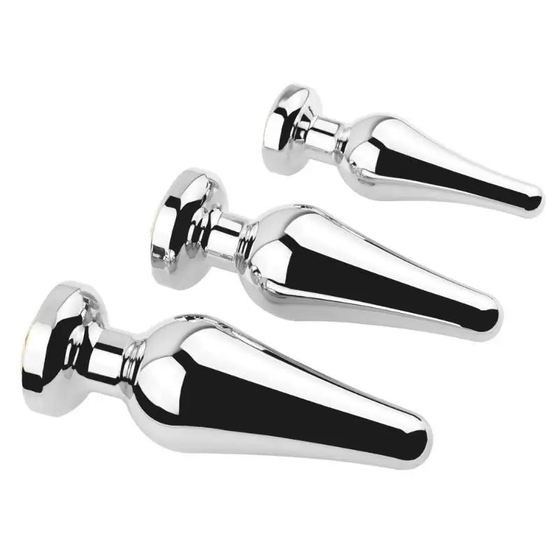 Jeweled Aluminum Alloy Anal Plug