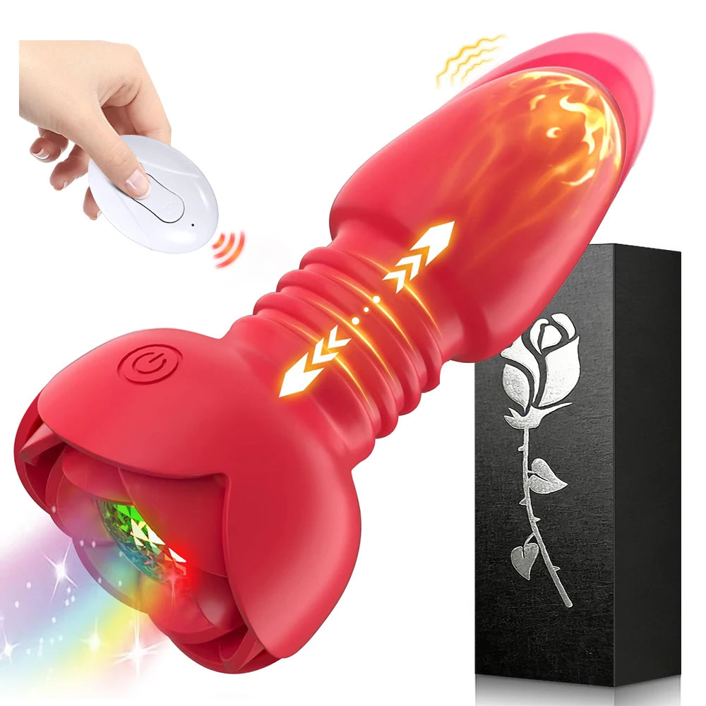 Wireless Remote Telescopic Vibrating Anal Plug